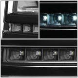2014-2015 Chevrolet Silverado 1500 LED DRL Headlights - Black Housing