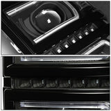 2014-2015 Chevrolet Silverado 1500 LED DRL Headlights - Black Housing