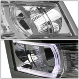 14-15 Chevrolet Silverado 1500 LED DRL Headlights - Chrome Housing