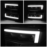 2019-2022 Chevrolet Silverado 1500 LED DRL Quad Projector Headlights