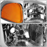 01-07 GMC Sierra/Yukon LED DRL Headlights 4PC Chrome Housing
