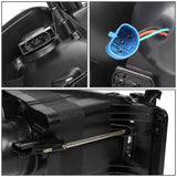 02-05 Dodge Ram LED DRL Projector Headlights Black Housing Clear Corner