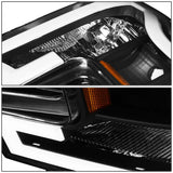 2015-2017 Ford F-150 LED DRL Headlights - Black Housing