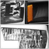 2015-2017 Ford F-150 LED DRL Headlights - Black Housing