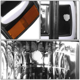 87-91 Ford Bronco F-150 F-250 F-350 LED DRL Headlights Black Housing