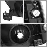 87-91 Ford Bronco F-150 F-250 F-350 LED DRL Headlights Black Housing