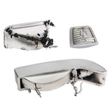 92-96 Ford F-150 F-250 F-350 Bronco Dual LED DRL Headlights Chrome