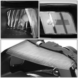 99-04 Ford Mustang LED DRL Headlights - Black Housing Clear Corner