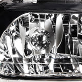 99-04 Ford Mustang LED DRL Headlights Chrome Housing