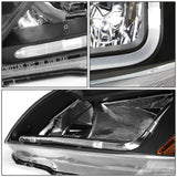 2003-2007 Honda Accord LED DRL Headlights - Black Housing
