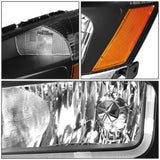 2003-2007 Honda Accord LED DRL Headlights - Black Housing