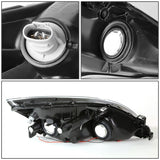 03-07 Honda Accord LED DRL Headlights Chrome Housing Clear Corner