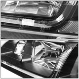 98-02 Honda Accord LED DRL Headlights - Black Housing Clear Corner