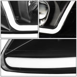 99-00 Honda Civic LED DRL Projector Headlights Black Housing