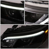 2014-2015 Kia Sorento LED DRL Headlights - Black Housing