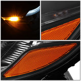 2014-2015 Kia Sorento LED DRL Headlights - Black Housing