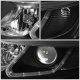 2014-2015 Kia Sorento LED DRL Headlights - Black Housing Clear Corner