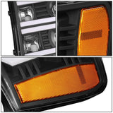 07-13 GMC Sierra 1500 / 07-14 Sierra 2500 3500 Dual U-Bar LED DRL Headlights
