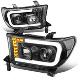 08-17 Toyota Sequoia / 07-13 Tundra LED DRL Projector Headlights