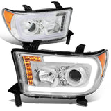 08-17 Toyota Sequoia / 07-13 Tundra LED DRL Projector Headlights