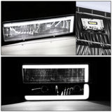 94-00 GMC C/K Series Yukon Suburban Clear LED Bar Headlights