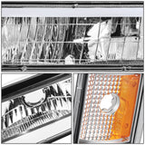 94-00 GMC C/K Series Suburban Yukon Clear LED Bar Headlights