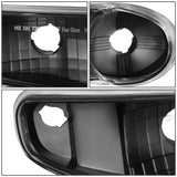 00-07 GMC Yukon Sierra LED DRL Headlights Black Housing Clear Corner
