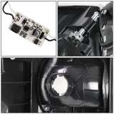 94-02 Dodge Ram LED DRL Headlights Black Housing Clear Corner