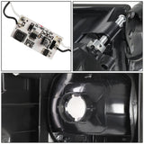 94-02 Dodge Ram LED DRL Headlights Black Housing Smoke Lens