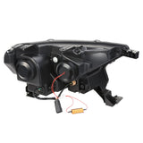 2019-2023 Ford Ranger LED DRL Headlights - Black Housing Clear Corner