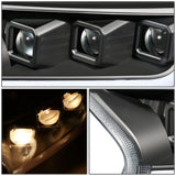 2019-2023 Ford Ranger LED DRL Headlights - Black Housing Clear Corner