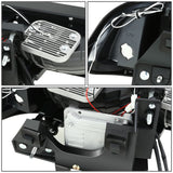 98-04 Chevrolet Blazer S10 LED Switchback L-Pattern Headlights Black