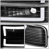 99-06 Chevrolet Silverado Tahoe Suburban LED DRL Dual C-Bar Headlights