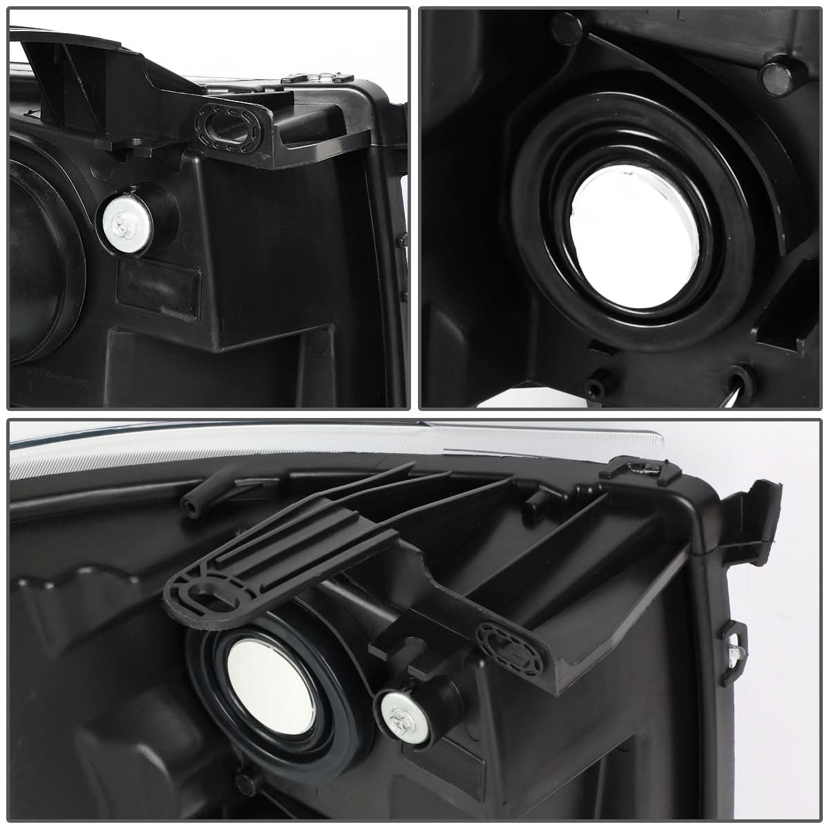 2007-2014 Chevrolet Silverado LED Reflector Headlights Black
