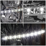 2007-2014 Chevrolet Silverado LED Reflector Headlights Chrome Housing