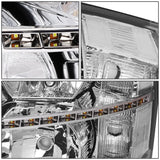 07-14 Chevrolet Silverado LED Reflector Headlights Chrome Housing