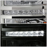 2014-2015 Chevrolet Silverado LED DRL Chrome Headlights