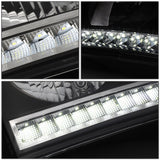 06-09 Dodge Ram LED DRL Headlights - Black Housing Amber Corner