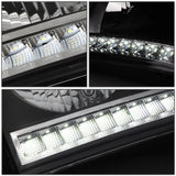 06-09 Dodge Ram LED DRL Headlights Black Housing Clear Corner