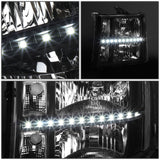 07-13 GMC Sierra 1500 / 07-14 Sierra 2500 3500 LED DRL Headlights