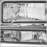 94-00 GMC C10 Chrome Housing Headlights w/ Amber Corner 8PC Kit