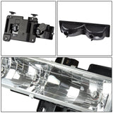 94-98 Chevrolet C10 8PC Chrome Housing Clear Corner Headlights