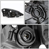 02-04 Acura RSX Black Housing Amber Corner Headlights