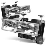 88-98 Chevrolet C10 Chrome Housing Headlights 2PC Set