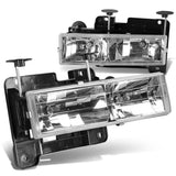 88-98 Chevrolet C10 Chrome Housing Headlights 2PC Set