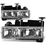 88-98 Chevrolet C10 Chrome Housing Headlights 2PC Set