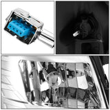 2007-2014 Cadillac Escalade Chrome Housing Clear Corner Headlights