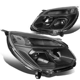 16-17 Chevrolet Equinox Projector Black Housing Clear Corner Headlights