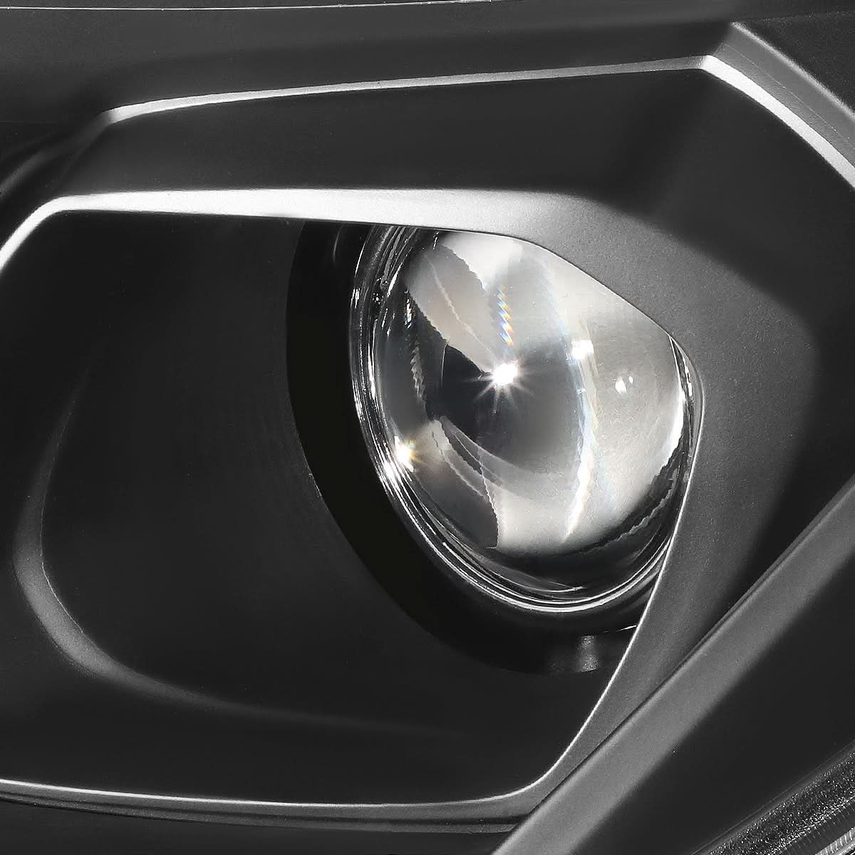 16-17 Chevrolet Equinox Projector Black Housing Clear Corner Headlights
