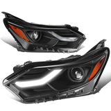 2018-2021 Chevrolet Equinox Projector LED DRL Headlights Black Housing